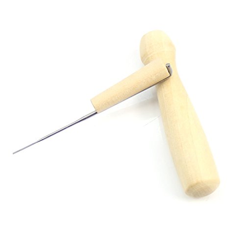 SOLEDI Häkelnadeln 7 Stück Nadel 1 hölzerner Handgriff - 3