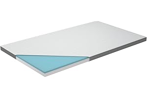 ‎GENIUS Genius Eazzzy Topper Classic 120x200cm Höhe 7 cm H2 H3 - orthopädische Matratzentopper für Matratze & Boxspringbett aus Gelschaum | Matratzenauflage 120x200 für Allergiker + Bezug