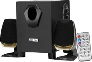Altec Lansing AL-3005A Multimedia PortableBluetooth Home Theatre Speaker System with Multiple Features SD/MMC Card Slot, a USB Input, FM Radio, Aux Input (Black, Grey, Orange, 2.1 Channel)