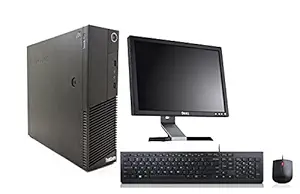 (Renewed) Lenovo ThinkCenter M80 Desktop (Intel Core i3/4 GB RAM(Upgradable to 8GB) / 500 GB HDD/ Windows 7, MS Office/USB, Ethernet,VGA, 17 inch HD Monitor (1380 x 800), Intel HD graphics), Black