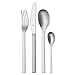 Produktbild WMF Linum Besteck-Set 24-teilig für 6 Personen Menuelöffel Menuegabel Menuemesser Kaffeelöffel Cromargan Edelstahl rostfrei mattiert