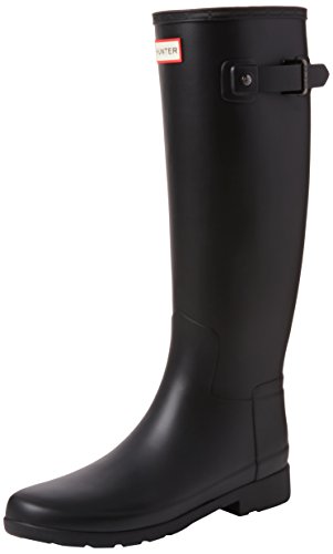 Hunter Original Refined, Botas de Agua para Mujer, Negro (Black), 38 EU