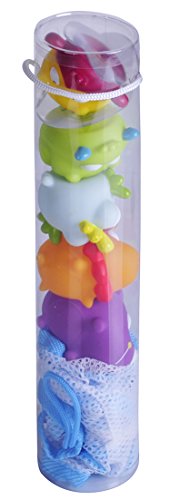 Knorrtoys 37003 – ESCABBO Badewannenspritzfiguren Unterwasserwelt mit Netz - 3