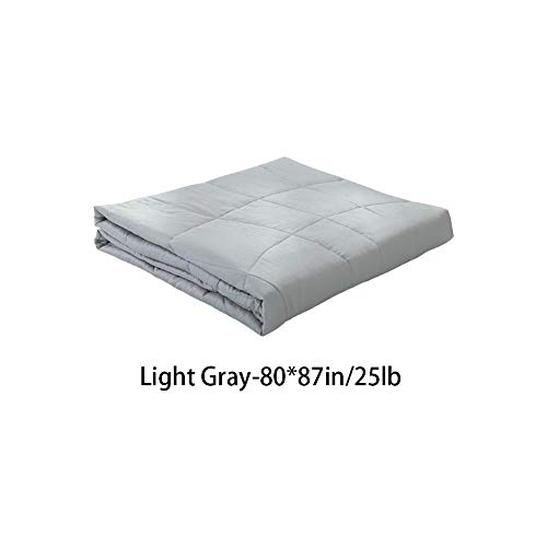 Falliback Weighted Blanket With Glass Beads Environmentally Friendly Cotton Gravity Blanket Faster Fall Asleep Better Relieve Stress And Insomnia 7/10/15/20lb/25lb 12