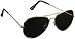 Mango People Aviator Unisex Sunglasses-(MP.AVI.2001GLDN|Black) RS.179.00