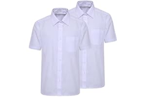 GADGETS MAFIA Pack of 2 Girls School Short Sleeve Blouse Uniform Comes in Blue and White Colour Ages 2-18 Years
