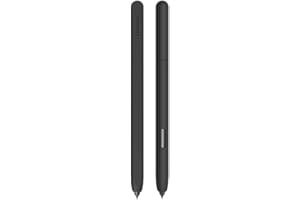 N+B Custodia morbida e durevole per S-Pen per Galaxy Tab S6 S7, custodia in silicone, accessori antigraffio, impugnatura liscia antiscivolo, custodia in pelle per penna stilo (black S7)