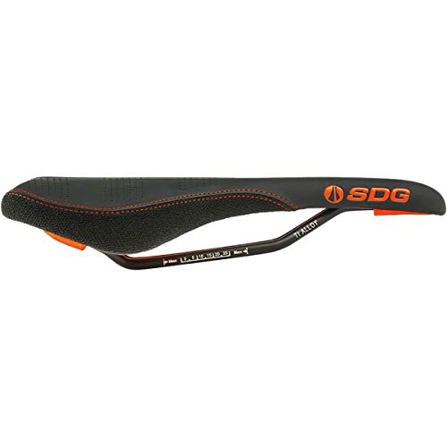 SDG Components Radar MTN CRO-Mo - Sillín para Hombre - 01552, 137mm, Negro/Anaranjado