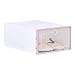 Produktbild fgyhty Flip Schuhe Box Transparent Schublade Gehäuse Kunststoff Schuhkartons stapelbare Aufbewahrungskoffer Organizer