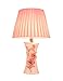 Produktbild PENGFEI Keramische Tischlampe moderne minimalistische romantische Bett Schlafzimmer Tischleuchte rot / rosa und blau Schöne und praktische Schreibtischlampe ( farbe : Pink , größe : L*H:30*50cm-A )