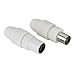Price comparison product image Hama 00044146 Coaxial Clamp Type Antenna Male Plug/Female Jack