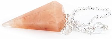 Orange Aventurine Pendulum/Dowser by Spiru - Natural Stone for Spiritual Healing, Reiki, and Chakra Balancing