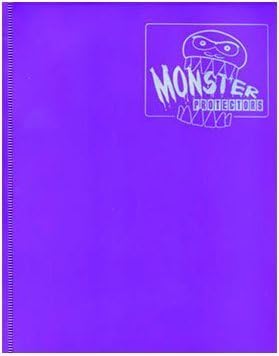 Monster Binder - 4 Pocket Matte Purple Album - Holds 160 Yugioh, Magic, and Pokemon Cards