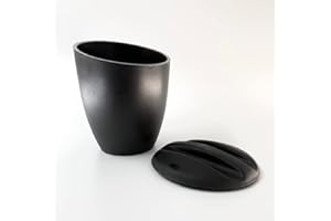 ABEL DESIGN MC Ristorazione - Secchiello PORTAGHIACCIO rotondo in plastica da 3,5 Litri, colore Nero, Made in Italy