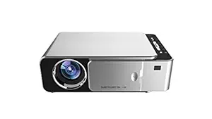Qawachh T6 Full HD WiFi Projector,Lumens-1200,20000 Led Lamp Life 1080p-Silver