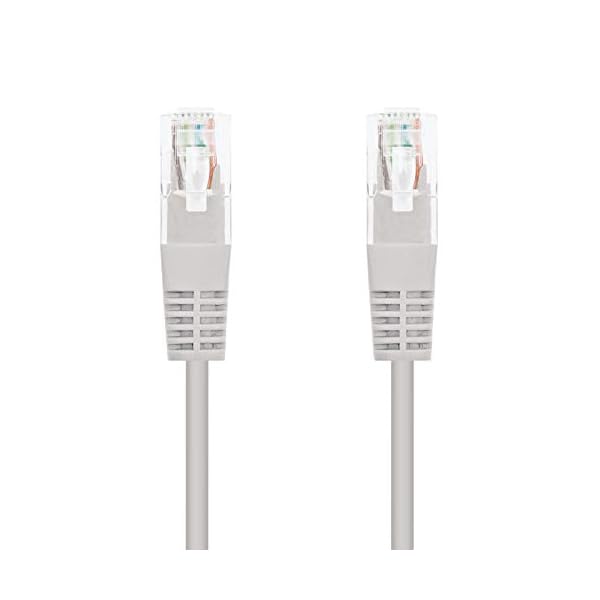 NanoCable 10.20.1305 - Cable de red Ethernet RJ45 LSZH Cat.6 UTP, AWG24, 100% cobre, Libre de alogenos, Gris, latiguillo… - Image 3