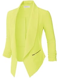 Women Lapel Casual One Button Long Sleeve Shrug Pad Slim