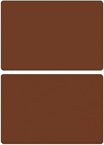 2 Pack Silicone Baking Mat 23.6"x15.7"/ 11.8"x15.7" Super Kitchen Food Grade Non-stick Silicone Pastry Mat, Heat Resistant Nonskid Table Mat, Countertop Protector, Pie and Fondant Mat (Brown, 23.6"x15.7")