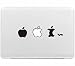 Produktbild Macbook Sticker , Stillshine Removable Schwarz Kreativ Macbook Sticker Aufkleber Skin Laptop Vinyl Decal Sticker Abziehbild Abziehbilder (3 Äpfel)