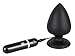 Produktbild Black Velvets Vibrating Plug - softer Analvibrator für Männer, Frauen und Paare, Analplug für Fortgeschrittene und Profis, schwarz