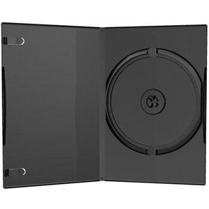 MediaRange DVD Caja vacía 100pcs Soltero Delgado Grueso Negro