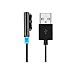 Produktbild Sony Xperia LED Magnet ladekabel,EasyULT Magnet USB Ladekabel für Sony Xperia Z3/Z3 Compact/Z2/Z1/Z Ultra XL39h /Z1 Mini/Z2 Mini Ladekabel Anschluss Adapter Anschluss Stecker Verbindung(schwarz, Länge: 1 Meter)