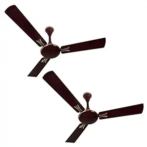Luminous Audie 1200mm 70-Watt Ceiling Fan (Berry Red, Pack of 2)