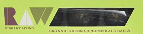 Raw Vibrant Living Organic Green Supreme Kale Balls 60g (Pack of 8)