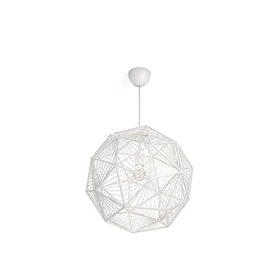 Philips Lighting Suspension, e27 design Mohair plastique blanc 1 x 60 W PHILIPS