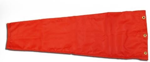 Airport Windsock Corporation 8" X 36" Orange Replacement Windsock 100% USA Made by Airport Windsock Corporation