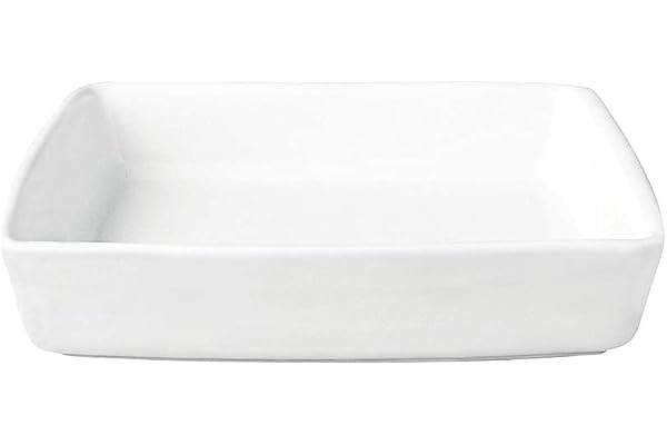 ASA Grand Plat à gratin en céramique Blanc 28 x 19 x 6,5 cm