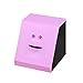 Produktbild jycra Coin Bank, Creative Neuheit Face Bank Coin Essen Geld Einsparungen Bank Akku poweredmini Spardose Tolles Geschenk Spielzeug für Kinder Kinder, Pink Flat Face, 9.7x10x10.6cm