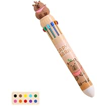 Simpatico set regalo di cancelleria Capybara per studenti, con penne