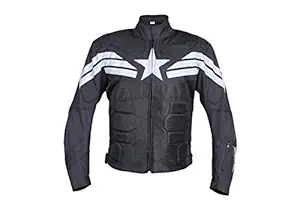 BIKING BROTHERHOOD Captain Jacket (Black, XXL)