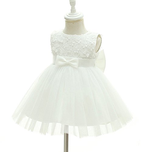 AHAHA Baby Mädchen Prinzessin Kleid Blumenmädchenkleid Taufkleid Festlich Kleid Hochzeit Partykleid Festzug Babybekleidung - 2