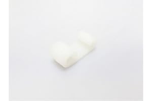 MIEDERHOFF 25 x Expanderdoppelhaken weiß Kunststoff 50x20 mm für LKW Plane Abspannhaken