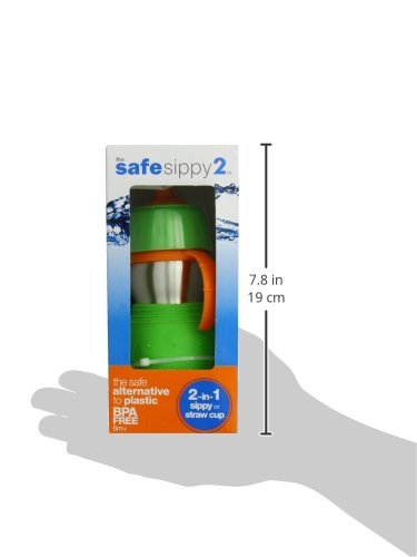 Kid Basix 240 Safe Sippy 2, Trinkflasche 330 ml, grün - 8