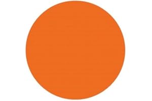 PEARL GLASS Circular Glass Worktop Saver - Orange - 30cm Diameter