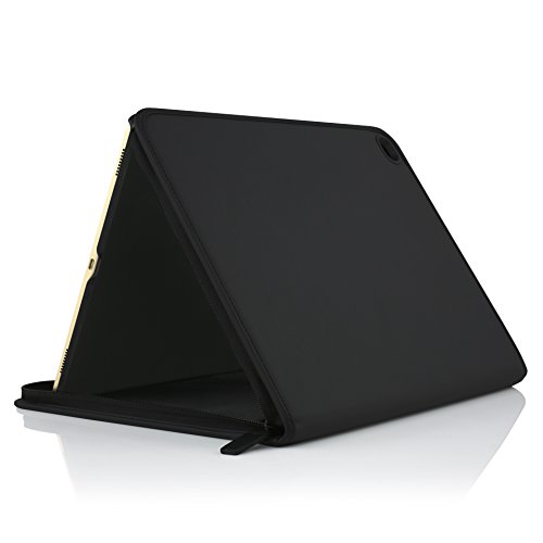 Incipio Hilson Zipper Folio Schutzhülle für Apple 12,9″ iPad Pro [Viele Fächer | Stylus-Halter | Reißverschluss | Standfunktion | Apple Keyboard kompatibel | Nylon] – IPD-288-BLK - 5