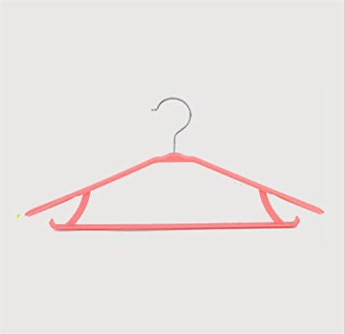 Plastic Colorful Non-slip No trace Sturdy Flexible Clothes Hangers Dry and wet use Multifunction Home Wardrobe Magic Hangers Drying Racks , pink , 15