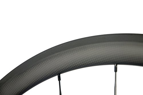 WINDBREAK BIKE 38mm Carbon Road Wheelset 23mm Width Clincher Wheel with Basalt Braking Surface - 5