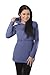 New Discreet Soft Nursing And Breastfeeding Hoodie 9051 (10, Blue Jeans)