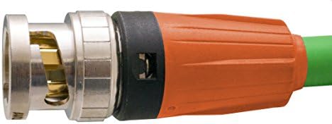 Argosy Image 1000 cable with Neutrik NBNC75BTU11 3GHDSDI BNC plugs at each end- Orange 30cm