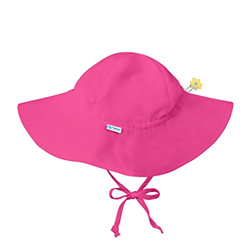 I Play Unisex Baby Solid Brim Sun Protection Hat Hot Pink 12-18 Months