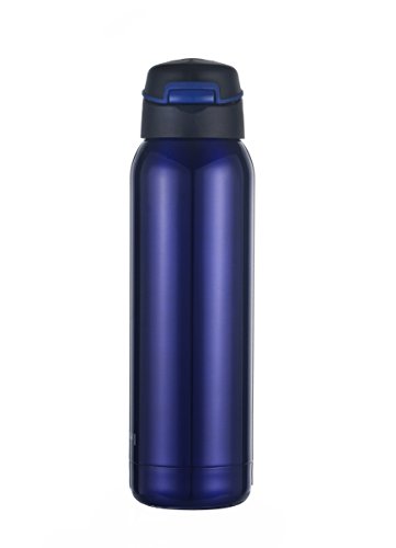 Kooyi Thermobecher aus Edelstahl 500 ml, Sports Isolierbecher Reisebecher mit eingebautem Stroh, 100% auslaufsicher (Blau) - 3