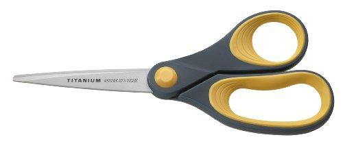 Westcott E-30681 00 Titanium Non Stick Schere, 21 cm, grau-gelb