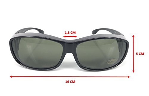 gafas de sol superpuestas