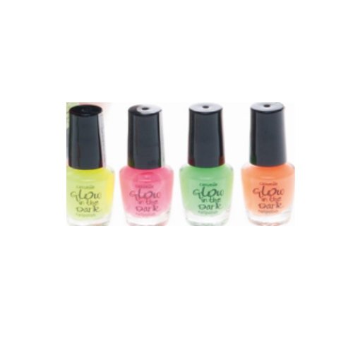 4er Set Fluoreszierend Leuchtenden Nagellack Glow In Dark Nail Polish WoW!