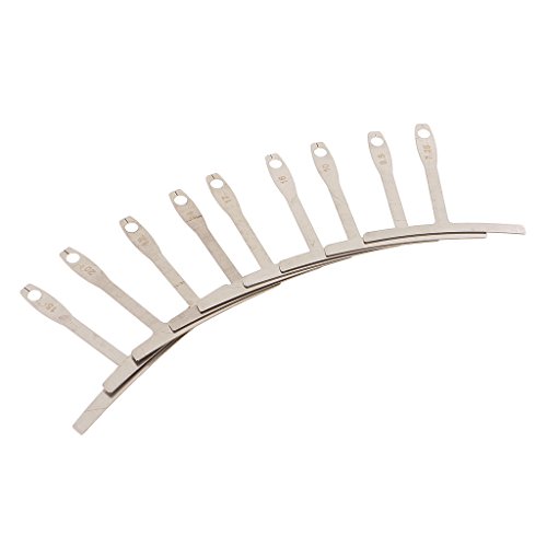 Preisvergleich Produktbild Gazechimp 9pcs Gitarre Under Zeichenfolge Gauge Radius Spur Setup Luthier Tools