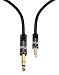 Produktbild IBRA 3.5 mm Aux Audio Kilnkenkabel auf 6.35mm Klinkenstecker Auxiliary Stereo Unterstützt für iPod,Laptop,Heimkino,Gitarre,elektronisches Klavier,Mikrofon ,Lautsprecher ,HiFi Anlage 10M Gunmetal